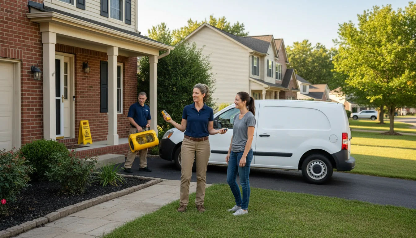 Residential water damage restoration in Pikeville, NC